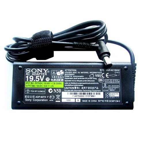 Fonte Carregador Sony 19.5V 4.7A 90W 6.4x4.4mm - VGP-AC19V42