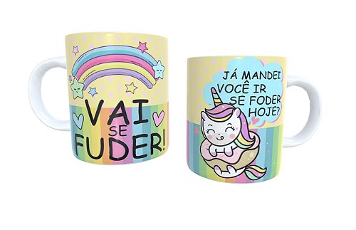 Caneca Personalizada Flork Meme com frases engraçadas.