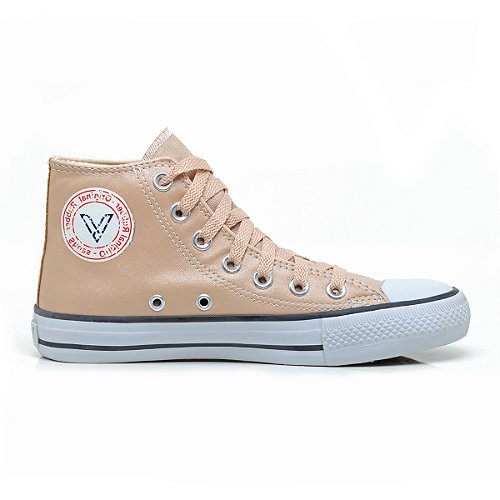 Tenis All Star Preto Brilho Cano Alto Feminino Premium