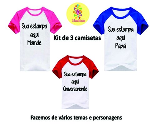 G Paes Brindes - Camisetas Personalizadas Aniversário Tal Pai, Tal Mãe e  Tal Filho personalizados encontre aqui