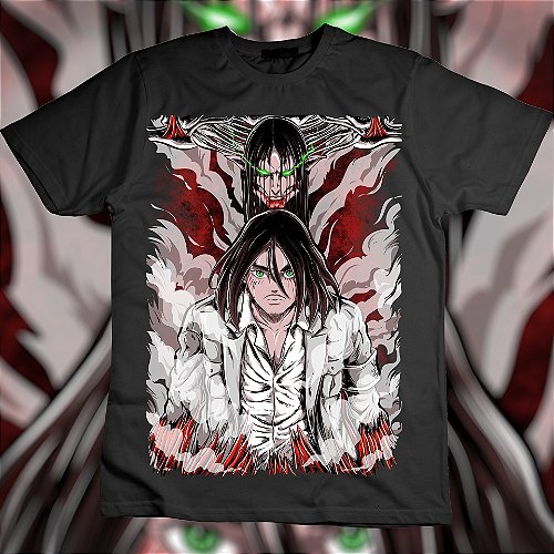 Camisetas anime 30.1 penteada e reforçada, 100% algodão estampa no tamanho  Gigante!