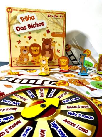 Pirueta dos Bichos Jogo Sensorial de Equilíbrio Brinquedo Educativo Jogos e  Desafios Bambalalão Brinquedos Educativos