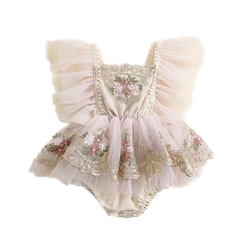 Vestido Infantil Barbie Rosa - Aura Baby- roupas para bebês