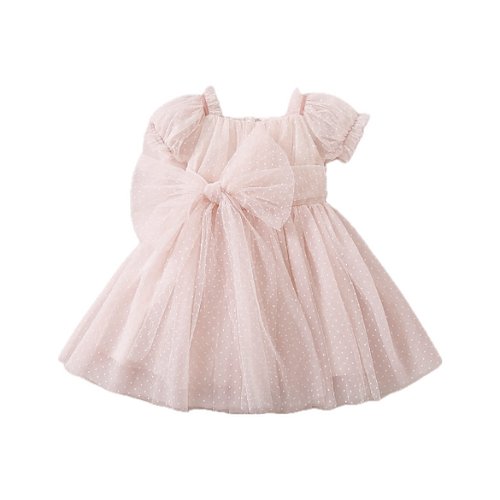 Vestido Infantil Barbie Rosa - Aura Baby- roupas para bebês