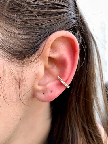 Piercing Helix Prata 925 Cluster Cravejado Piercings com design e