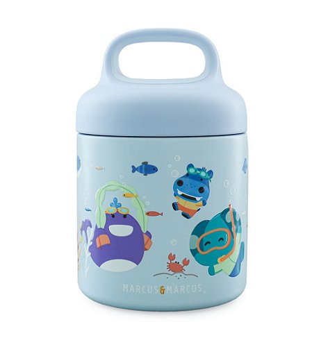 Pote Térmico com Alça Sealife Azul 300ml - Marcus & Marcus