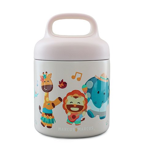 Pote Térmico com Alça Tropical Rosa 300ml - Marcus & Marcus