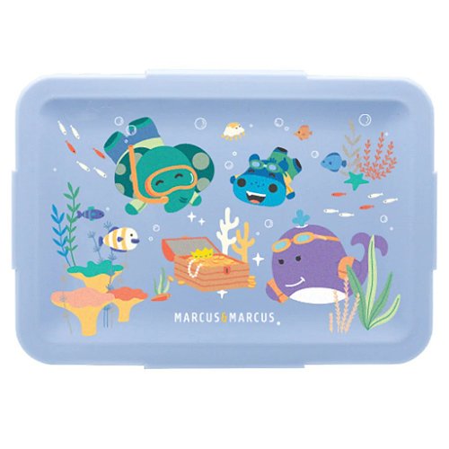 Bento Box de Refeição Sealife Azul 700ml - Marcus & Marcus