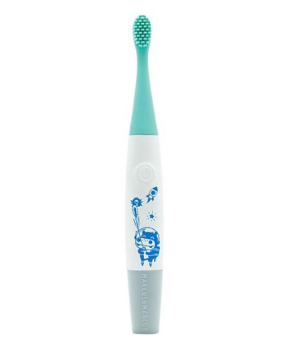 Escova Infantil em Silicone Elétrica e Reutilizável Azul - Marcus & Marcus