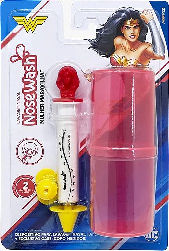 Seringa para Lavagem Nasal com Case Mulher Maravilha - Nosewash