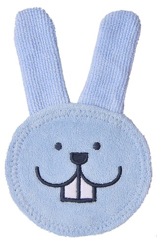Luva para Cuidado Oral do Bebê (Oral Care Rabbit) 0+meses Azul - MAM