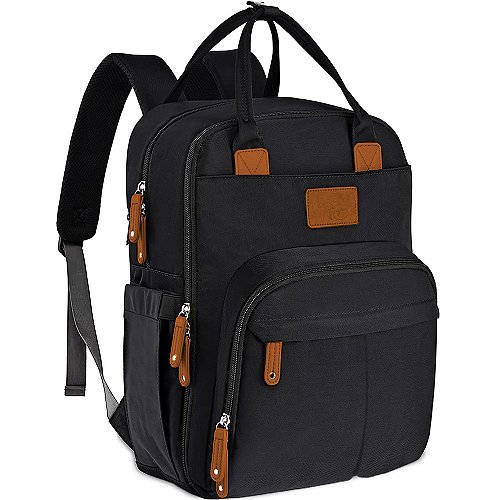 Bolsa Mochila Maternidade Alice Preto - Laço Bebê