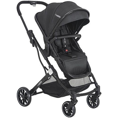 Carrinho de Bebê Zig Zag Preto - Kiddo