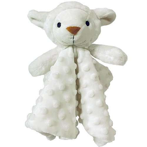 Naninha Laço Bebê Minha Primeira Naninha Ovelha Branco
