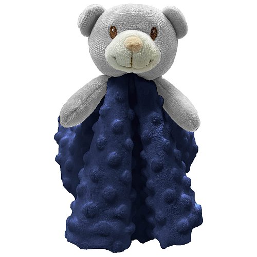 Naninha Laço Bebê Minha Primeira Naninha Urso Cinza