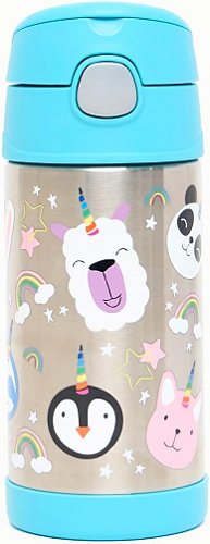 Garrafa Térmica Infantil Thermos Funtainer 355ml - Unicórnio (Aço Inox)