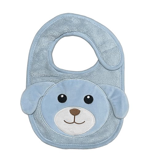 Babador Power Sec Animado Cachorro Azul - Laço Bebê