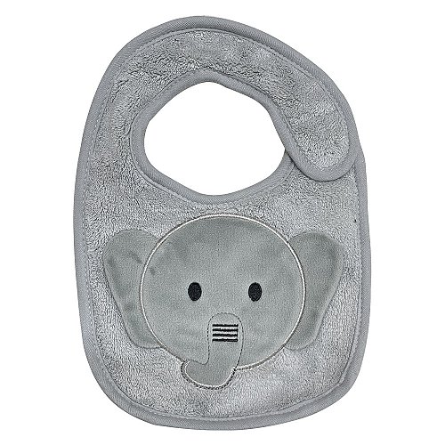 Babador Power Sec Animado Elefante Cinza - Laço Bebê