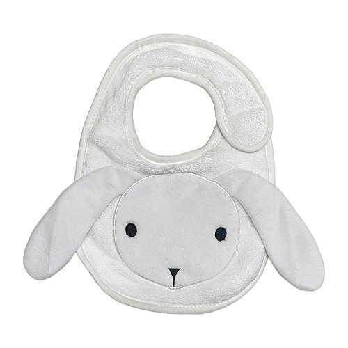 Babador Power Sec Animado Coelho Branco - Laço Bebê