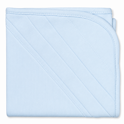 Manta Blanket Bebê 100% Algodão Laço Bebê - Azul Bebê