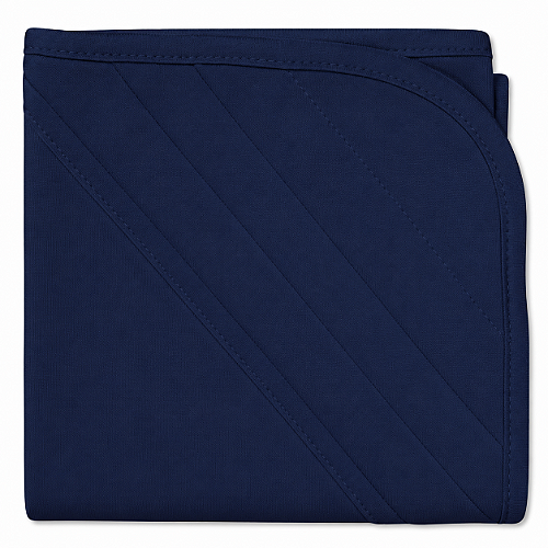 Manta Blanket Bebê 100% Algodão Laço Bebê - Azul Marinho