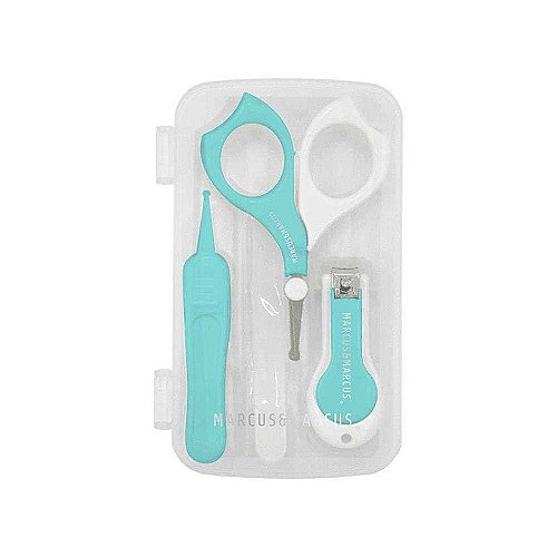 Baby Open Box - Kit Higiene e Manicure do Bebê Azul - Marcus & Marcus