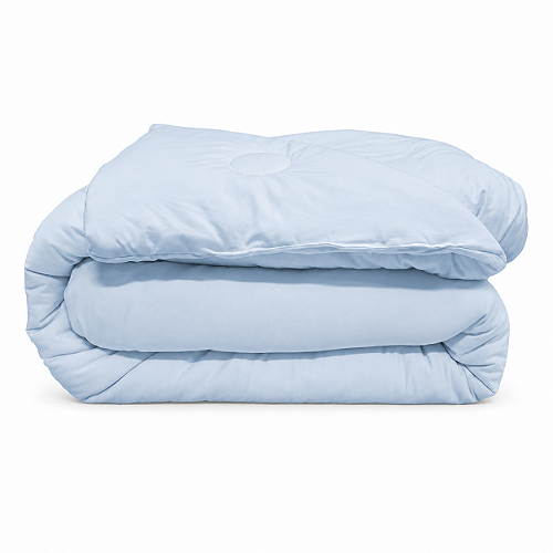 Edredom Solteiro Extra Macio Marshmallow 1,50 x 2,20 Azul - Laço Bebê