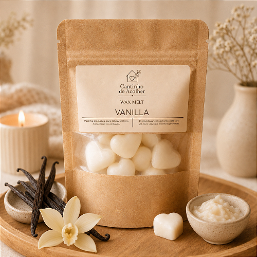 Wax Melts Pastilhas Aromáticas Coração 10 Unidades Cantinho de Acolher - Criandê