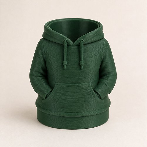 Porta-Canetas Moletom Feminino Criandê Verde