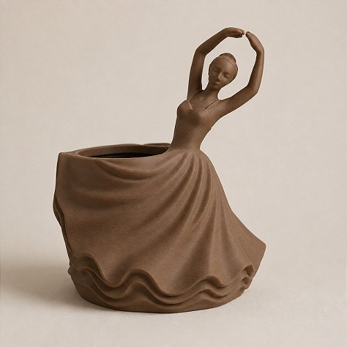 Porta-Canetas Bailarina Clássica Criandê Wood