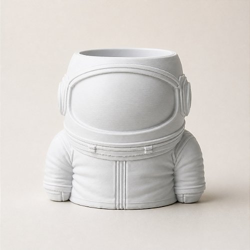 Porta-Canetas Astronauta Criandê Branco