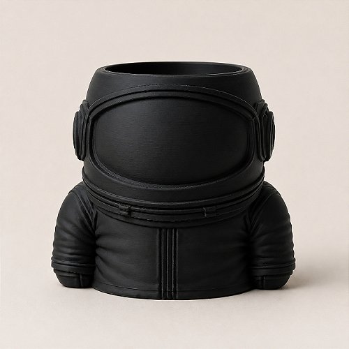 Porta-Canetas Astronauta Criandê Preto