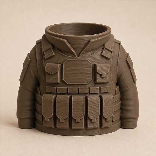 Porta-Canetas Colete Tático Militar Criandê Wood