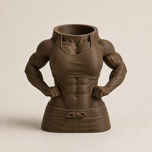 Porta-Canetas Corpo Fitness Feminino Criandê Wood