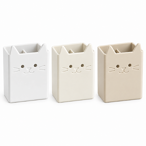 Porta-Objetos Multiuso Gatinho Organizador Decorativo Criandê