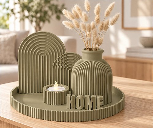 Kit Home Completo Criandê Wood Gold