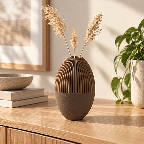 Vaso Julian Geométrico Criandê Wood