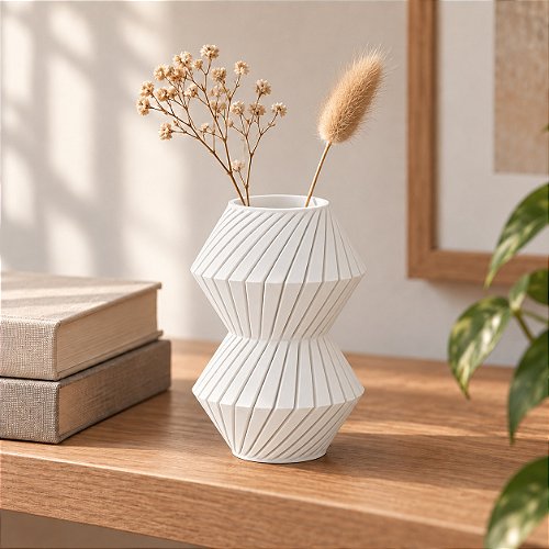 Vaso Roby Torcido Criandê Branco