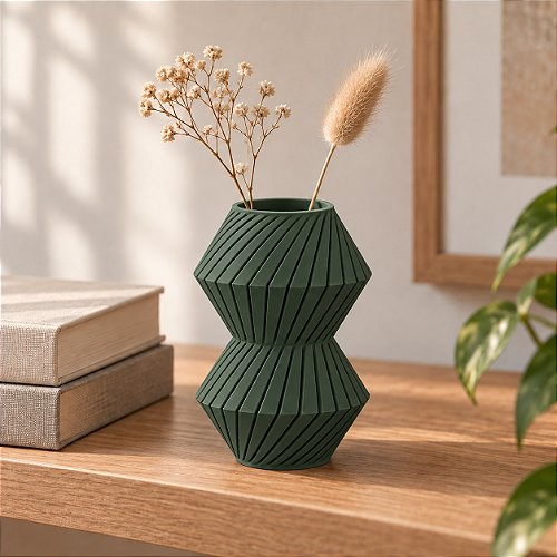 Vaso Roby Torcido Criandê Verde