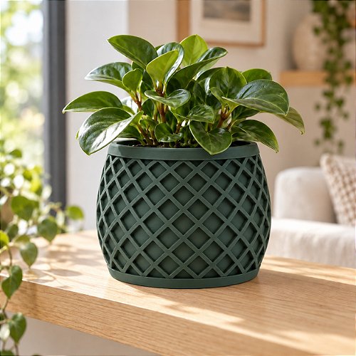 Vaso X Planter Geométrico Criandê Verde