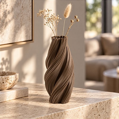 Vaso Espiral Margaret Criandê Wood