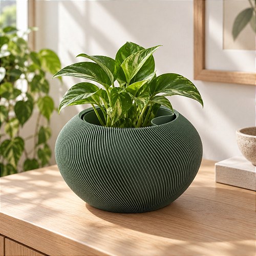 Vaso Grimalda com Inserto Criandê Verde