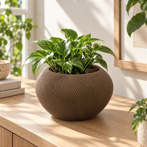 Vaso Grimalda com Inserto Criandê Wood