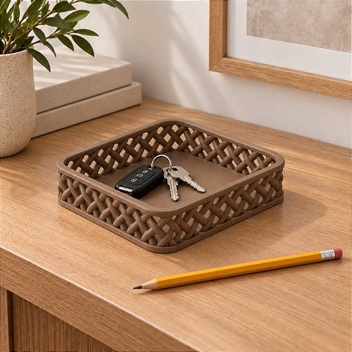 Bandeja Organizadora Trançada Criandê Wood