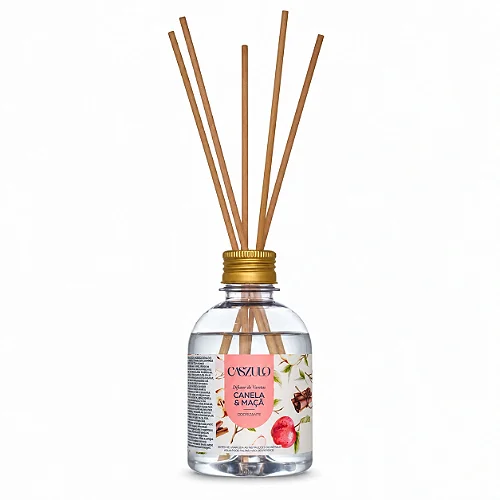 Difusor de Varetas Caszulo Via Aroma Canela e Maçã 250 ml