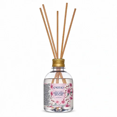 Difusor de Varetas Caszulo Via Aroma Cerejeira em Flor 250 ml