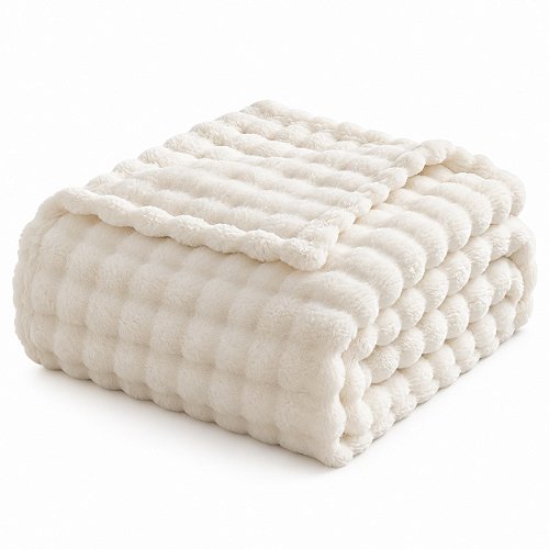 Manta para Sofá Laço Home Pellit Bubble 127x152cm Off White