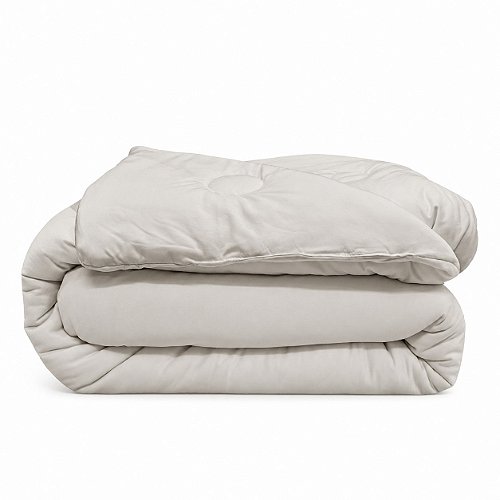 Edredom Casal Extra Macio Marshmallow 2,20 x 2,40 Cinza - Laço Bebê