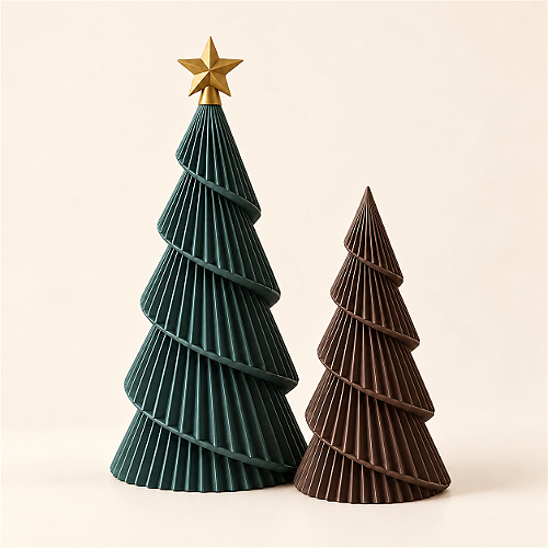 Kit Árvores de Natal Minimalistas – Bosque Encantado
