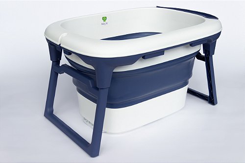 Banheira Dobrável Ofurô Luxo Azul Marinho (0 meses à 10 anos) - Baby Pil